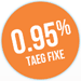 0,95 % taux fixe